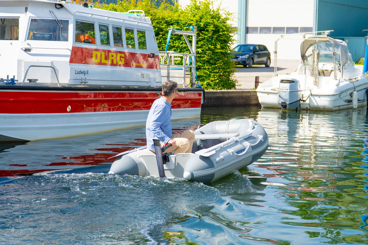 Komplettset Schlauchboot 2,70m mit ePropulsion eLite Elektromotor und 25l wasserdichtem Packsack