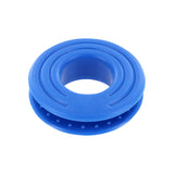 Kunststoffbeschläge 12er Pack Schnellmontageloch Ø 15mm - Farbwahl möglich - Weiß, Schwarz, Blau