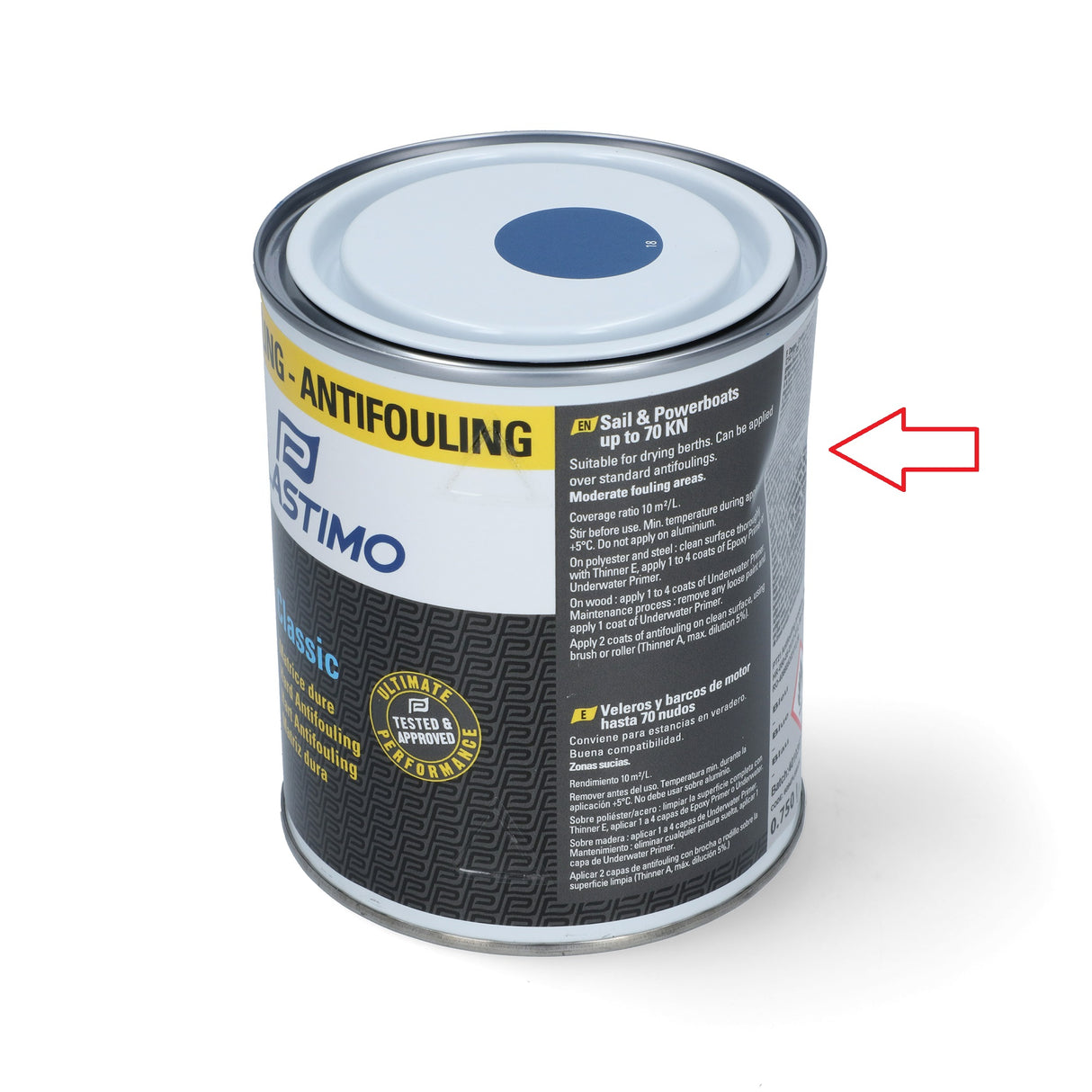Antifouling Classic Antifouling-Farbe B-Ware Blau, Marinebeschichtung, Verbeulte Dose und konform mit Originalprodukten