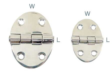 Scharnier Standard oval 51x35mm