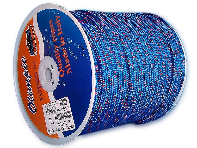 Polypropylenleine 8mm Blau, Seil, schwimmfähig und UV-beständig