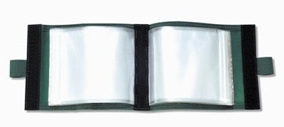 Vorfachtasche, Angelzubehör mit 10 Klarsichteinlagen, Nylon PVC beschichtet, 12x16cm