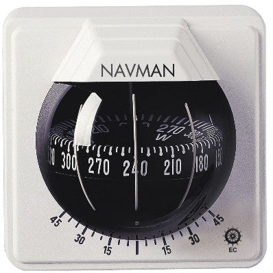 Navmann Kompass Mini-Contest, Marine-Kompass, Farbe wählbar, für Segelboote bis 7m, 85mm Rose, Schott-Montage, 12V Beleuchtung