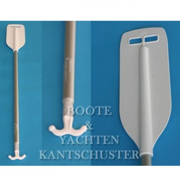 Paddel Bootshaken Aluprofilrohr eloxiert, wassersport kombi, schlagfester ABS-Kunststoff
