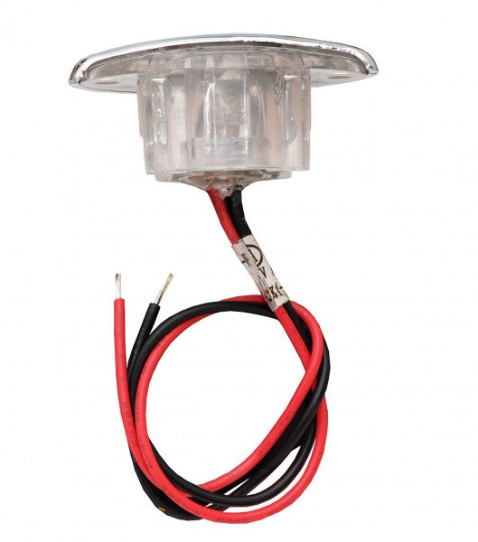 LED Fußraumbeleuchtung 21mm Höhe 12 Volt Polycarbonat Einbaudurchmesser 25mm 1 LED Auto-Innenlicht