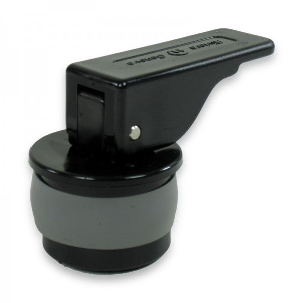 Drain plug plastic black 35 mm, drain plug, lever length 60 mm