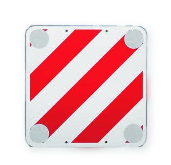 Warntafel bei herausragenden Lasten aus Kunststoff 500 x 500 mm