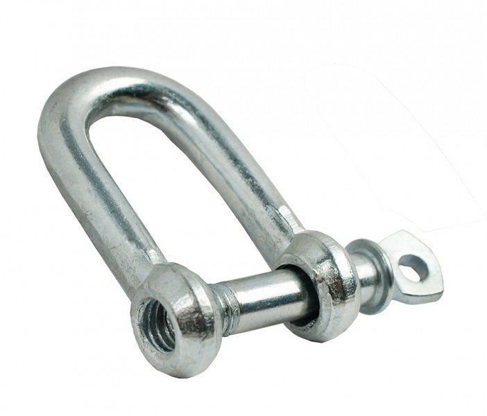 Shackles 4 pieces 6 mm, hot-dip galvanized, 500 daN tensile strength, straight shape