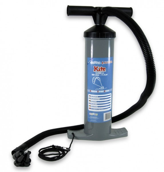 Handluftpumpe Doppelhub GM 4 ALU, Luftpumpe, Bruchstabiler Kunststoff und Aluminium Kolben