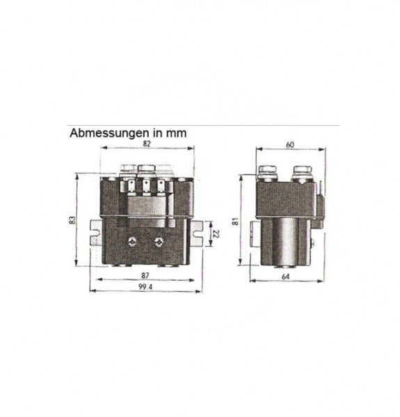 Schaltrelais für Ankerwinde 12 V - 3 Ausgänge