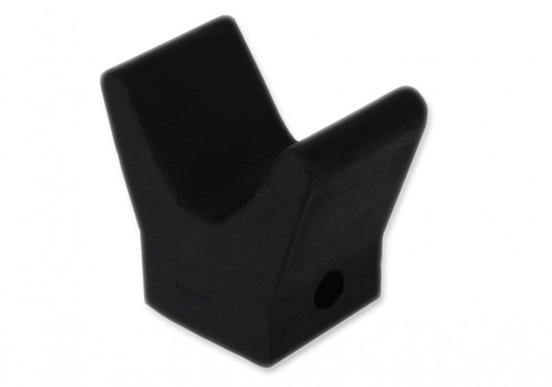 Robust buffer made of black rubber 52x55 mm, bow buffer, durable