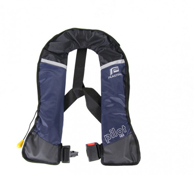 Manual lifejacket Pilot1 165N Blue, lifejacket for sailors, EN ISO 12402-3 certified, robust and durable