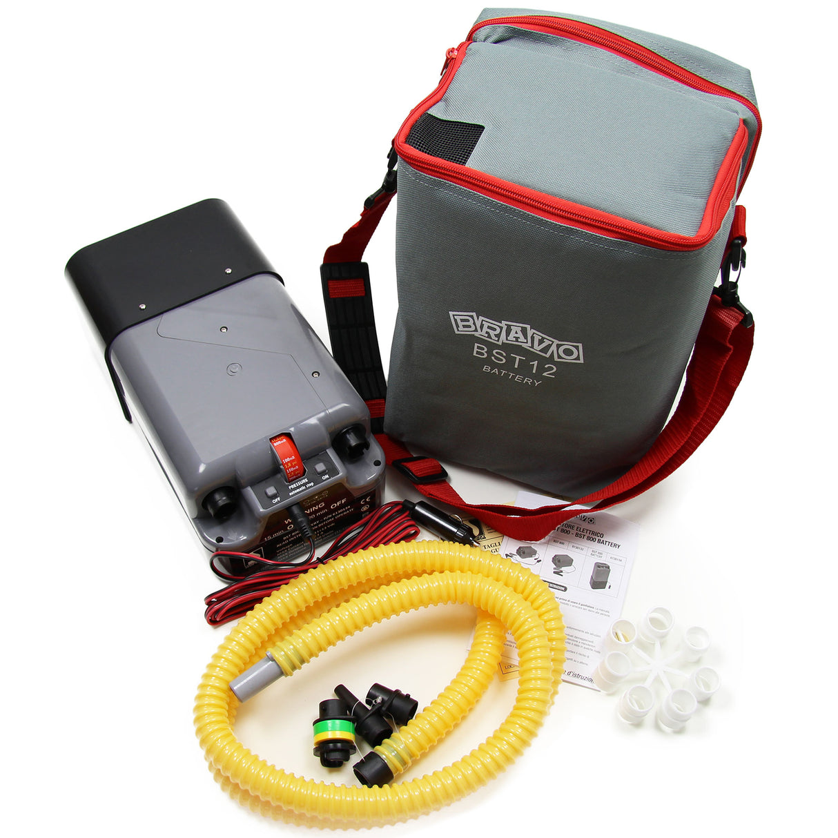 Elektrische Luftpumpe, batteriebetrieben, regelbar bis 800 mbar, vielseitige Pumpe, automatische Abschaltung bei Druckerreichung