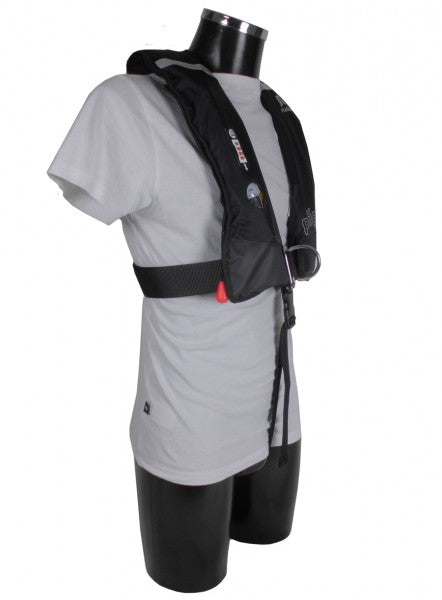 Lifejacket Fully Automatic 165N Pro Sensor Lifebelt, Safety Vest, Original Skipper Edition Black