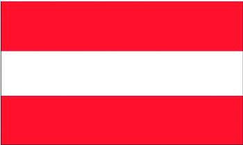 Nautische Flagge Österreich 30 x 45 cm Hochleistungspolyester Flagge, UV-beständig und robust