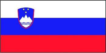 Nautische Flagge Slowenien Hochwertige Polyesterflagge 20 x 30 cm, Schiffsfahne, UV-beständig und robust