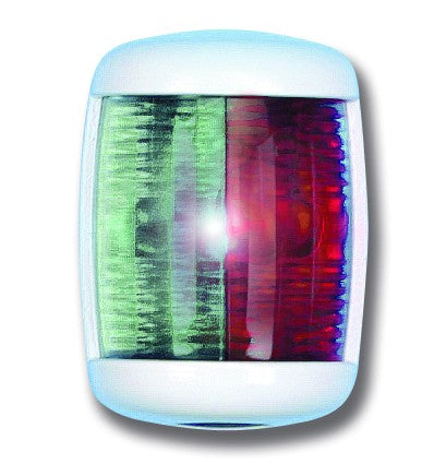Two-tone navigation light, white polycarbonate housing, Mini Star, UV-resistant and impact-resistant, waterproof IP56
