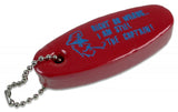 Schlüsselanhänger "Captain" Gelb schwimmend, Schlüssel-Bojensystem, Auftrieb 20 g - rot, weiß, gelb, blau