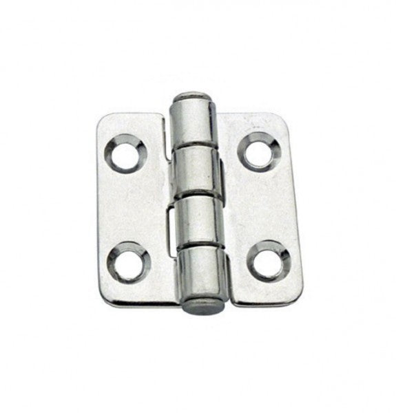 Hinge stainless steel 41 x 40, door fitting, satin finish, standard model