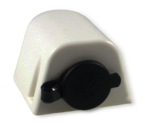 Steckdose 12 V ABS-Gehäuse mit Edelstahlbefestigungsschrauben, 12V Steckdose, schlagfest und mit Gummiabdeckkappe