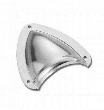 Air outlet stainless steel V4A 94 x 86mm, ventilation grille, highly polished
