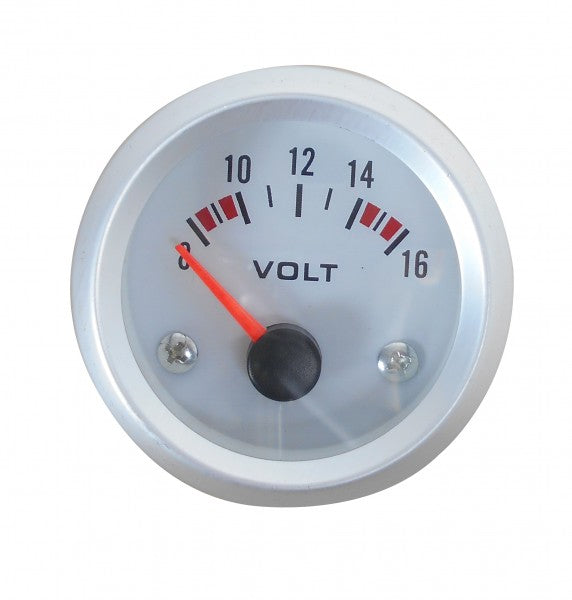 Voltmeter X-Line 8/16 Volt Weiß