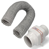 SEAFLO Blower 4" Motorraumlüfter 12 V, kraftvoller Ventilator mit niedrigem Stromverbrauch, inkl. 2 m Blowerschlauch -