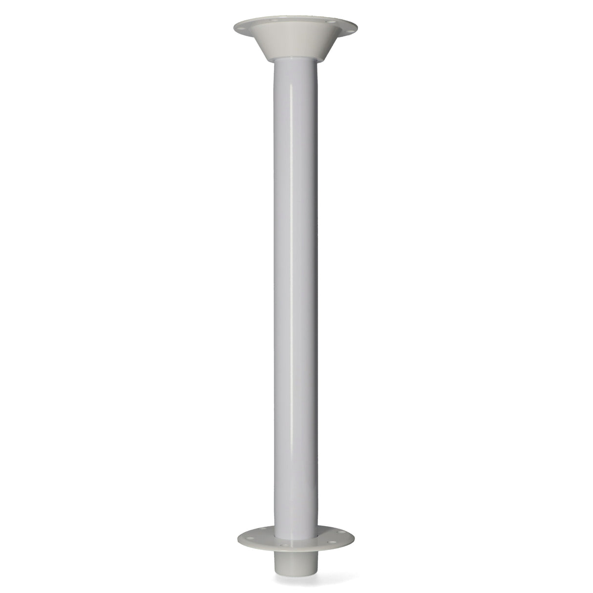 Tischträgerkomplettset - Aluminium eloxiert, Tischrohre 60 mm Durchmesser, vielfältige Ausführungen verfügbar - 60 - 80 cm (Optional mit Abdeckstopfen)