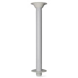 Tischträgerkomplettset - Aluminium eloxiert, Tischrohre 60 mm Durchmesser, vielfältige Ausführungen verfügbar - 60 - 80 cm (Optional mit Abdeckstopfen)