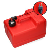 Johnson fuel tank red, ISO 13591 certified, manual level indicator, chemical resistant for petrol and diesel -