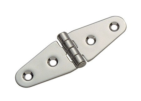 Hinge Wing Small stainless steel, highly polished, 102 x 28 mm, V4A fitting, durable and corrosion-resistant