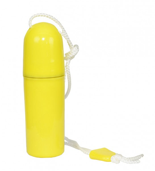 littlebox Schlüssel- und Münzbehälter wasserdicht, Aufbewahrungsbox, schwimmend mit stabiler Kordel - gelb, blau, orange, rot, bunt sortiert, weiß