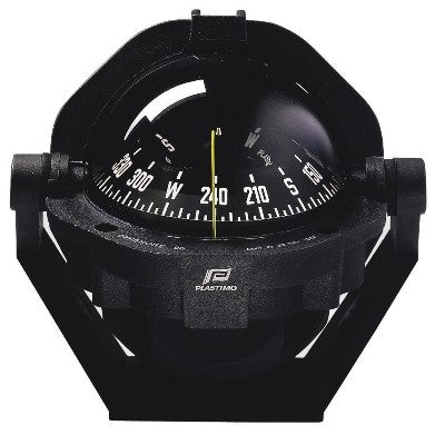 Compass Einbaukompass Schwarz Offshore 90, Steuerkompass für Motorboote, Beleuchtet mit speziellem Dämpfungssystem