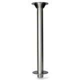 Tischträgerkomplettset - Aluminium eloxiert, Tischrohre 60 mm Durchmesser, vielfältige Ausführungen verfügbar - 60 - 80 cm (Optional mit Abdeckstopfen)
