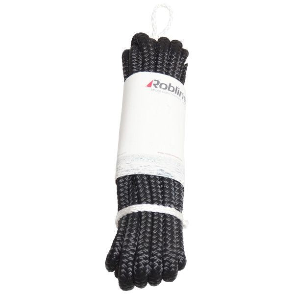 Robline Festmacherseil Schwarz, 12mm, UV-beständig, hohe Bruchlast für maximale Sicherheit -