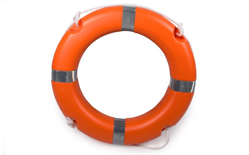 Lalizas Rettungsring ∅ 64 cm mit Griffleine, Solas