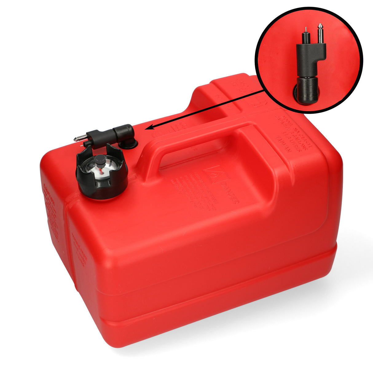 Yamaha Kraftstofftank rot, ISO-Norm 13591, Chemiebeständig für Benzin und Diesel -