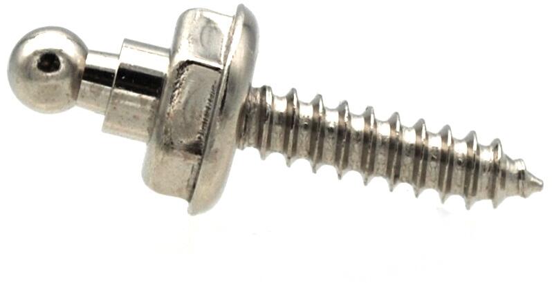 LOXX Selbstschneidende Schraube 16 mm Messing vernickelt, Bootsbau Schraube, seewasserbeständig (4 Stück)