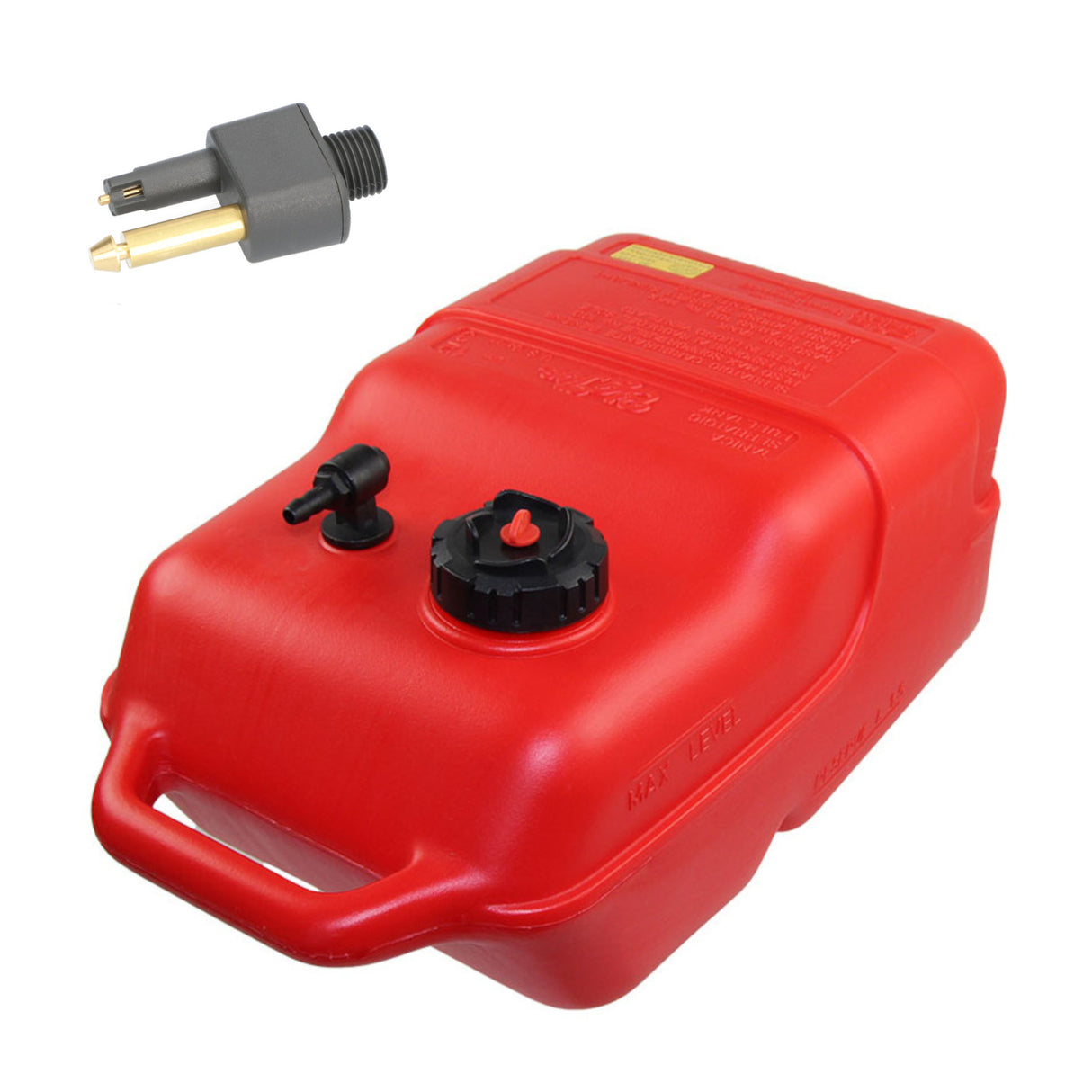 Big Joe Kraftstofftank 12 Liter für Mercury/Mariner Außenborder, HDPE mit Sicherheitsverschluss, inkl. Adapter und Filter - (Optional mit Schlauch)