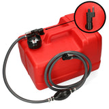 Yamaha fuel tank red, HDPE with manual level indicator, ISO-certified for petrol and diesel -