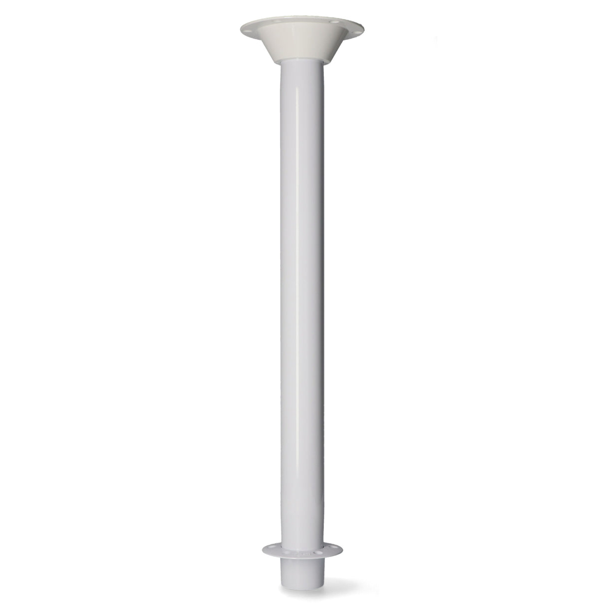 Tischträgerkomplettset - Aluminium eloxiert, Tischrohre 60 mm Durchmesser, vielfältige Ausführungen verfügbar - 60 - 80 cm (Optional mit Abdeckstopfen)