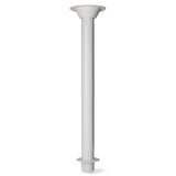 Tischträgerkomplettset - Aluminium eloxiert, Tischrohre 60 mm Durchmesser, vielfältige Ausführungen verfügbar - 60 - 80 cm (Optional mit Abdeckstopfen)