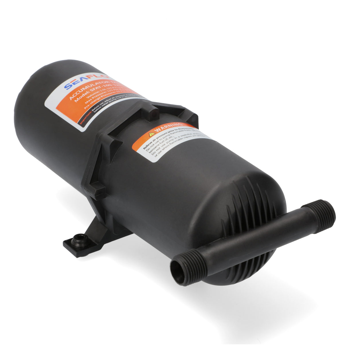 SEAFLO Druckausgleichsbehälter für Druckwasserpumpen, Reservoir zur Druck- und Durchflussausgleichung, reduziert Pumpengeräusche - 0,75 - 1 Liter