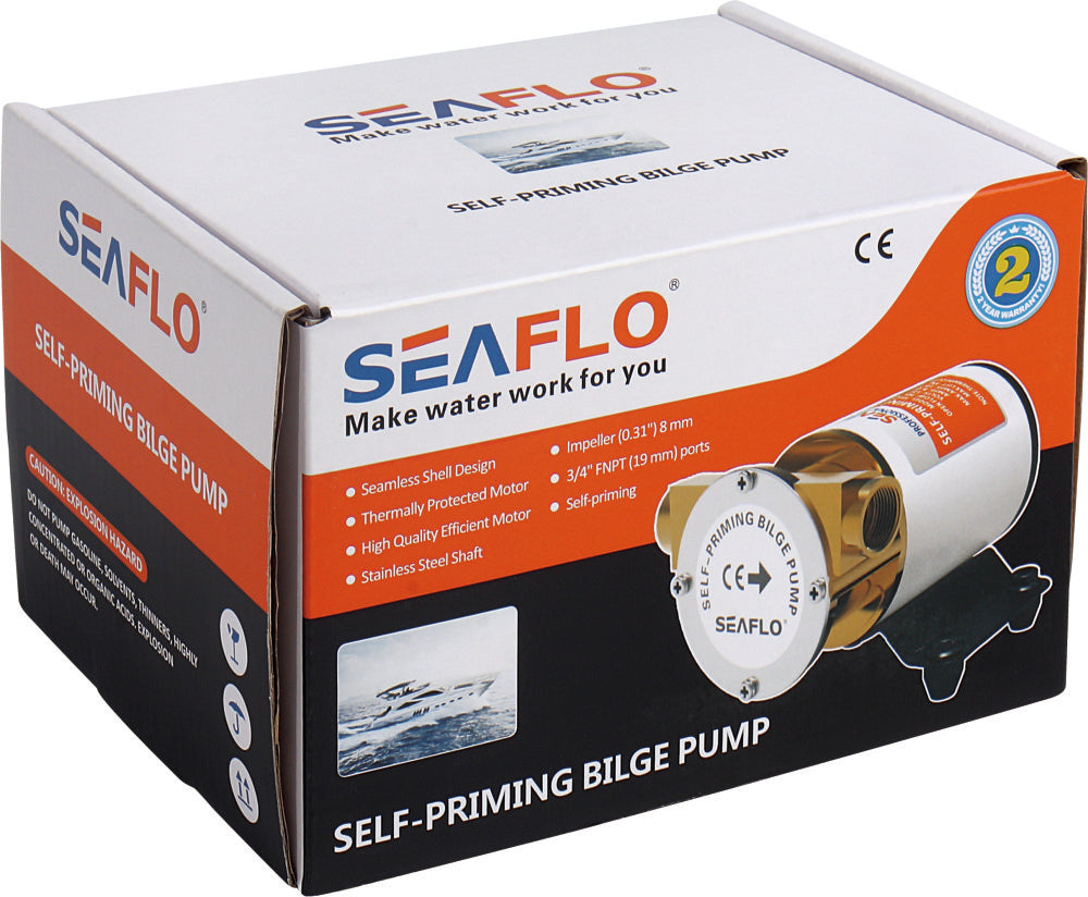 SEAFLO  selbstansaugende Bilge Pumpe 1800L/h Deckswaschpumpe