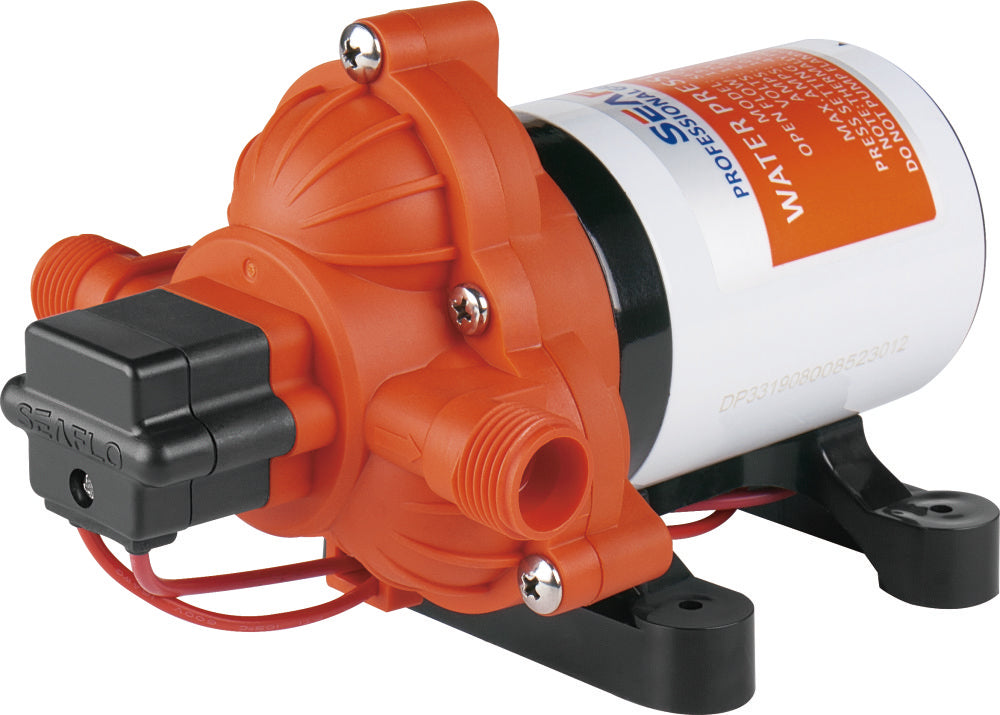 SEAFLO pressure water pump 3-chamber diaphragm pump, self-priming, low noise, long service life 12 V - 10.6 - 11.6 liters