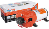 SEAFLO® Druckwasserpumpe 17 l/min 12/24 V, 4-Kammer-Membranpumpe, hohe Effizienz und Langlebigkeit - (Optional mit 12/24 V)