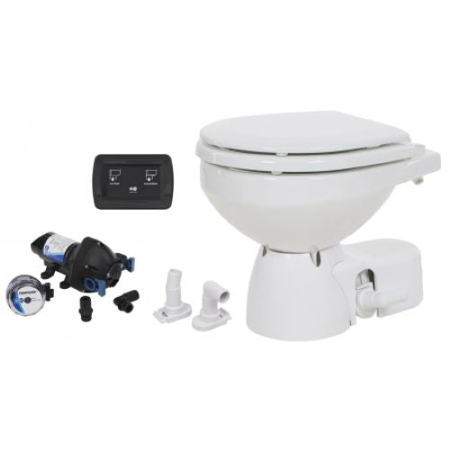 JABSCO Toilette Quiet Flush E2 12V, leise elektrisches Spülsystem, Komfort für Boote -