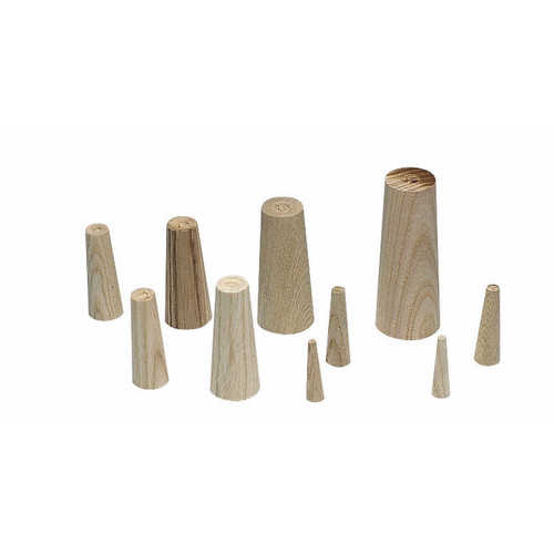 Leckpropfen Set aus Weichholz, Abdichtung für Boote und Yachten, schnell und effektiv bei Wassereinbrüchen, Inhalt 10 Stück in 8-38 mm