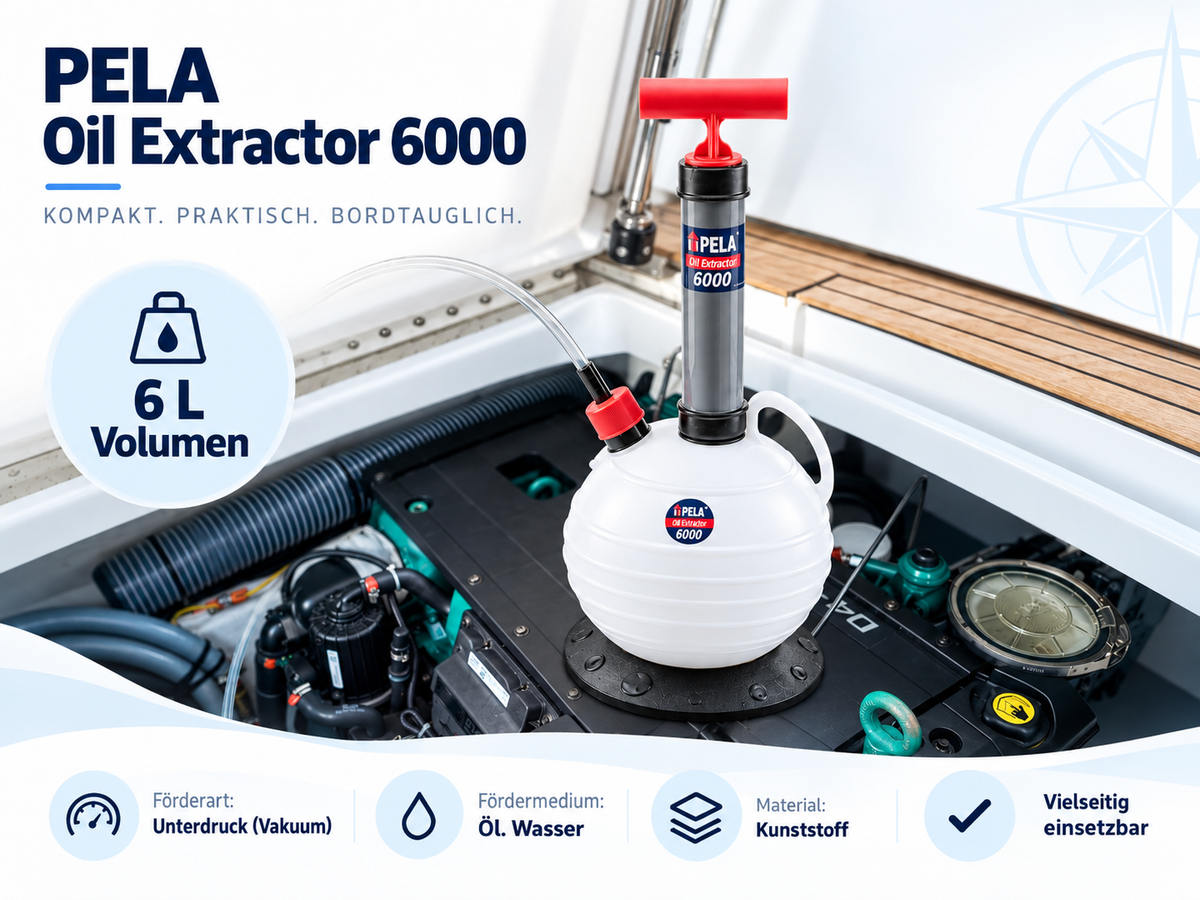PELA Ölabsauger PL 6000, 6 Liter Auffangbehälter