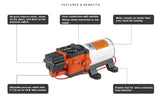 SEAFLO  Druckwasserpumpe 5,0L/Min. 12 V